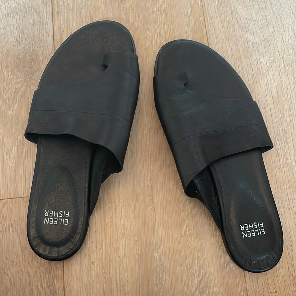 Eileen Fisher Leather Sandal 8.5